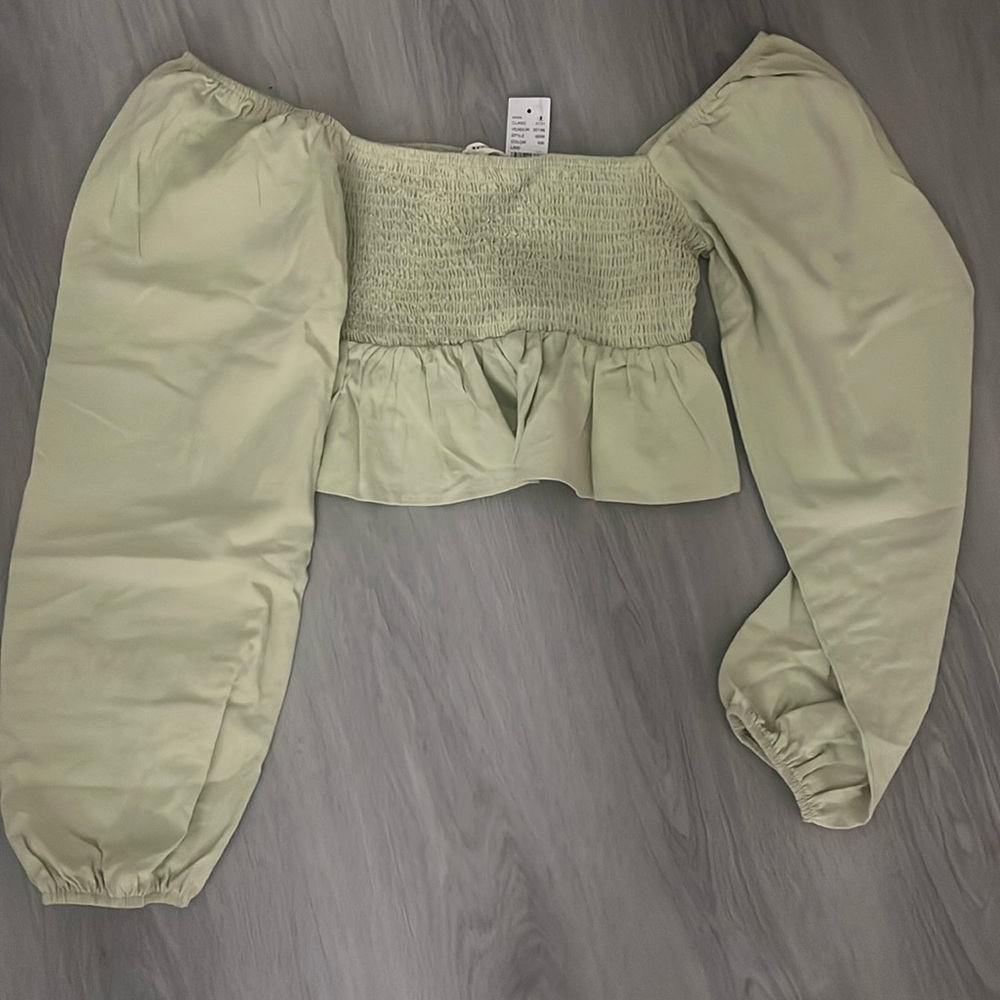 Pacsun Green Long Sleeve L.A Hearts Top
